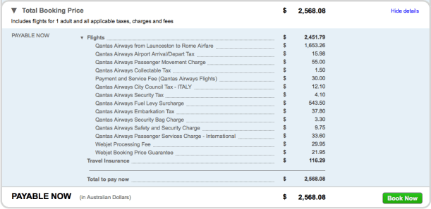 Tour to Italy Flights